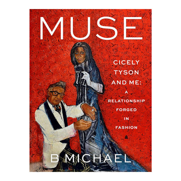 Book cover of 'Muse: Cicely Tyson and Me' with two people on a red background